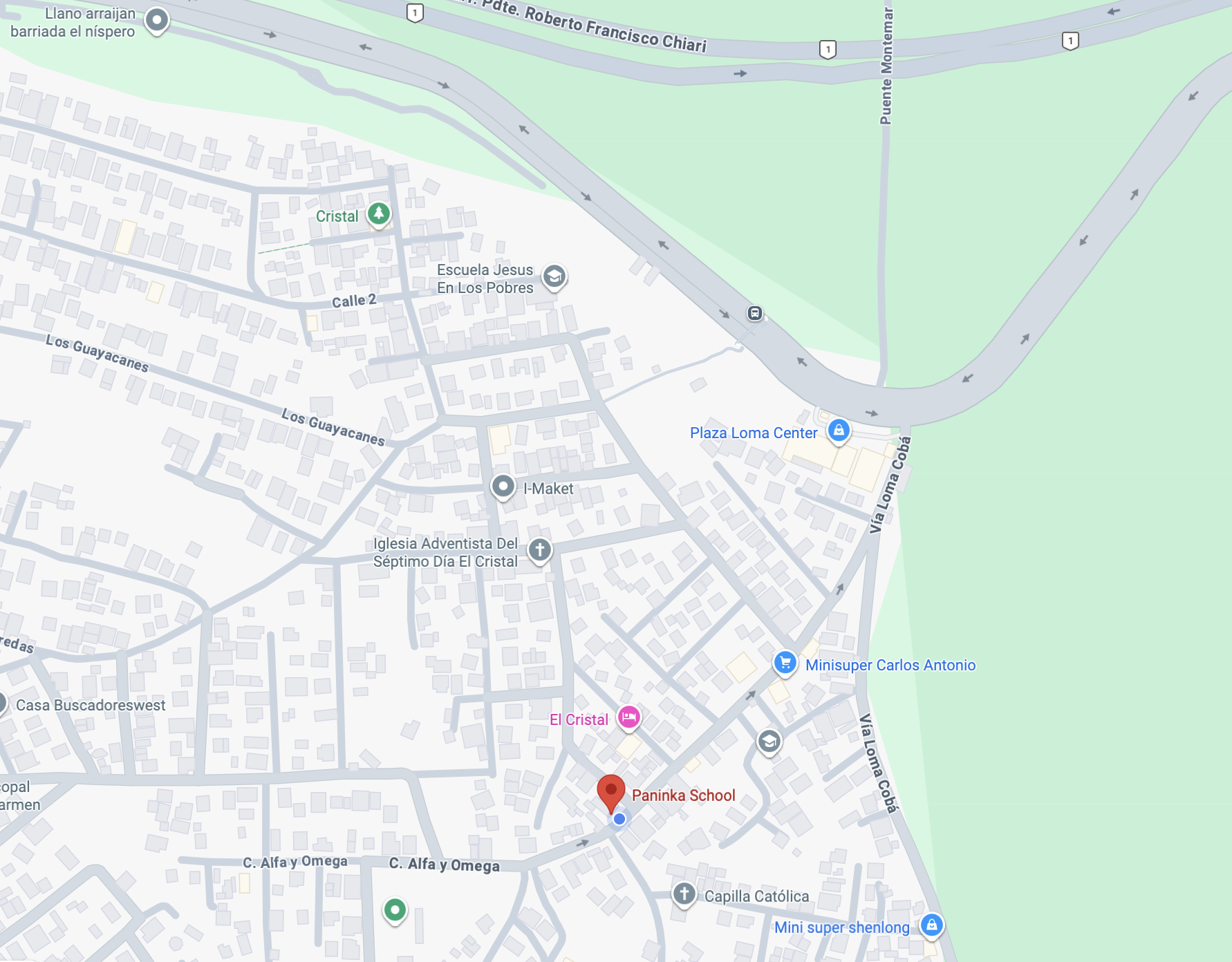 Mapa de paninka school